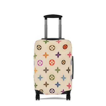 Beige Designer Style Luggage Cover