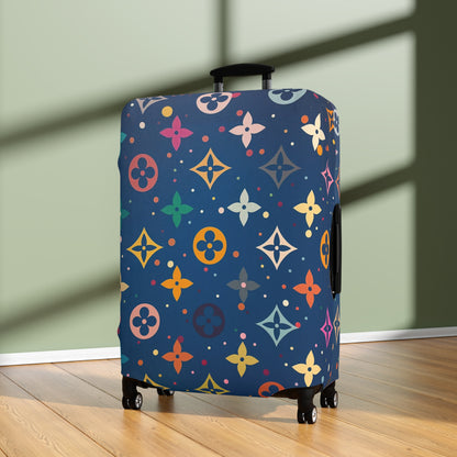Blue Monogram Luxury Designer Style Luggage Cover