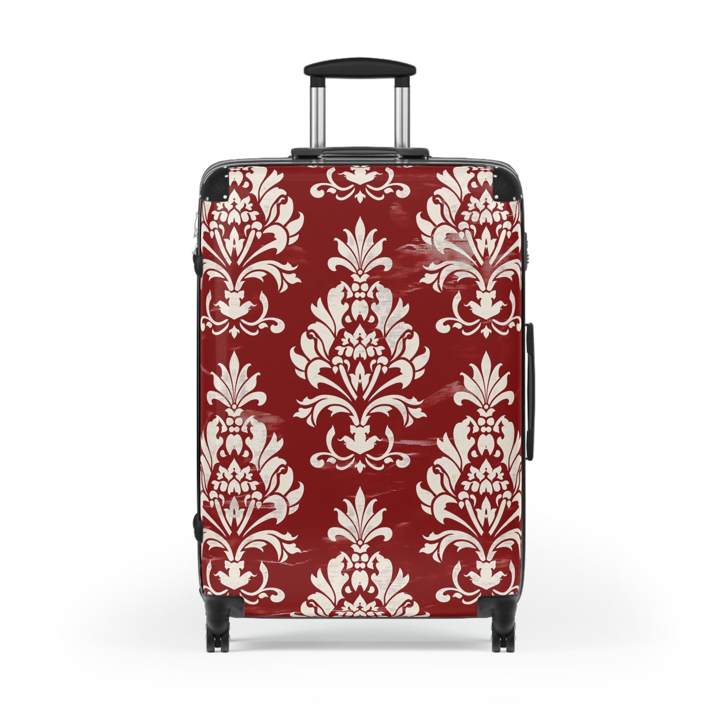 Red Elegant Victorian Suitcase