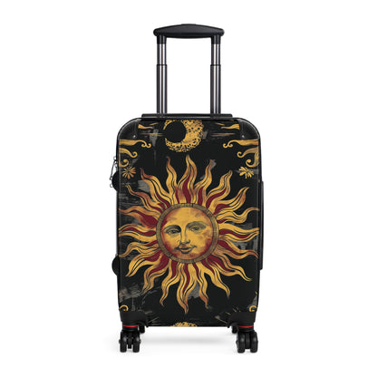 Solar Sun Black Astrology Witchy Luggage