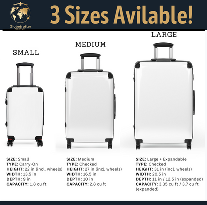 Beige Designer Style Light Suitcase