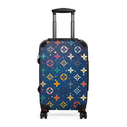 Blue Designer Monogram Luggage