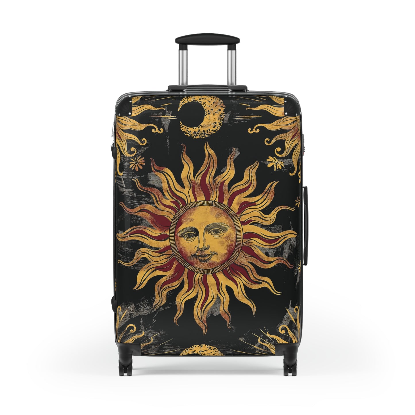 Solar Sun Black Astrology Witchy Luggage