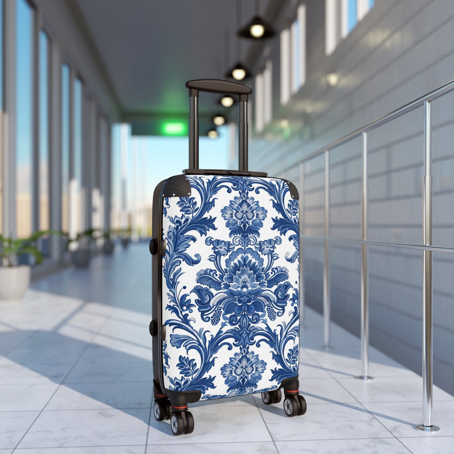 Blue Elegant Victorian Women's Suitcase