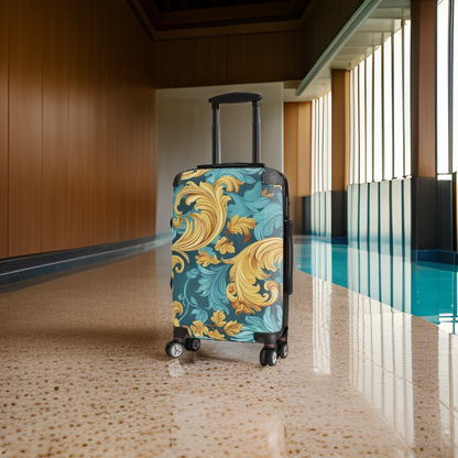 Golden Turquoise Royal Suitcase
