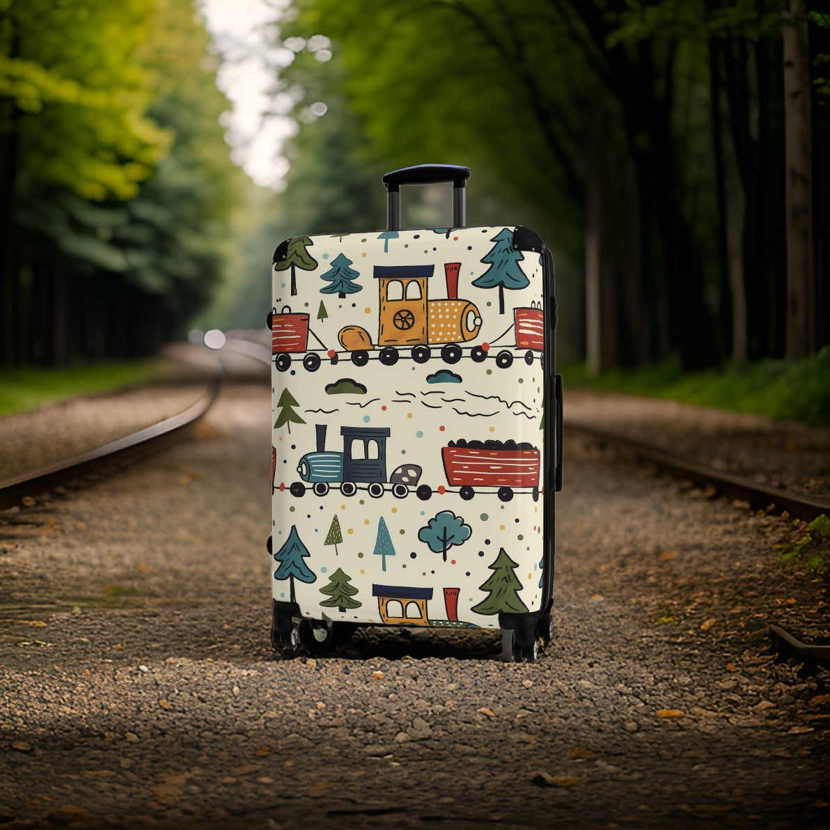 Little Kids Train Suitcase