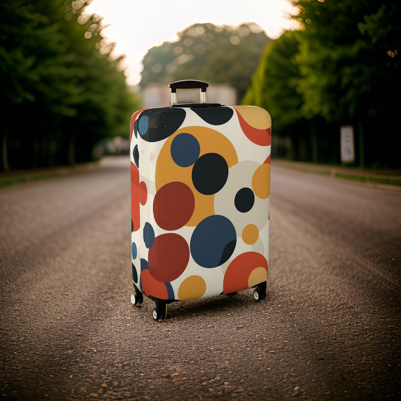 Retro Polka Dot Luggage Cover