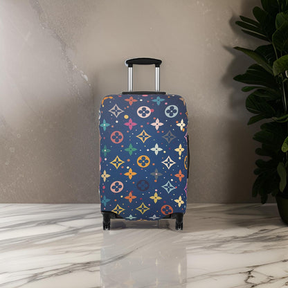 Blue Monogram Luxury Designer Style Luggage Cover