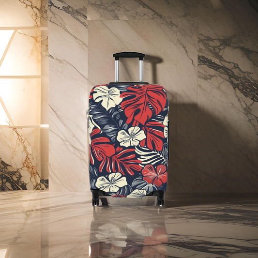 Tropical Tri-Color Luggage Cover