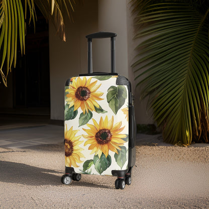 Sunflower Floral Suitcase